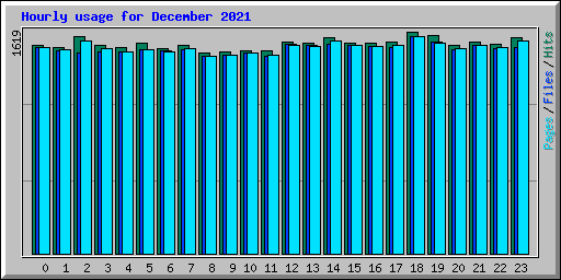Hourly usage for December 2021