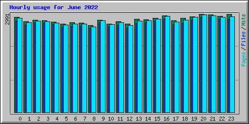 Hourly usage for June 2022