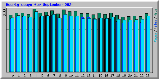 Hourly usage for September 2024